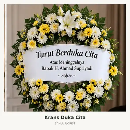Krans Bunga Duka Mapanget